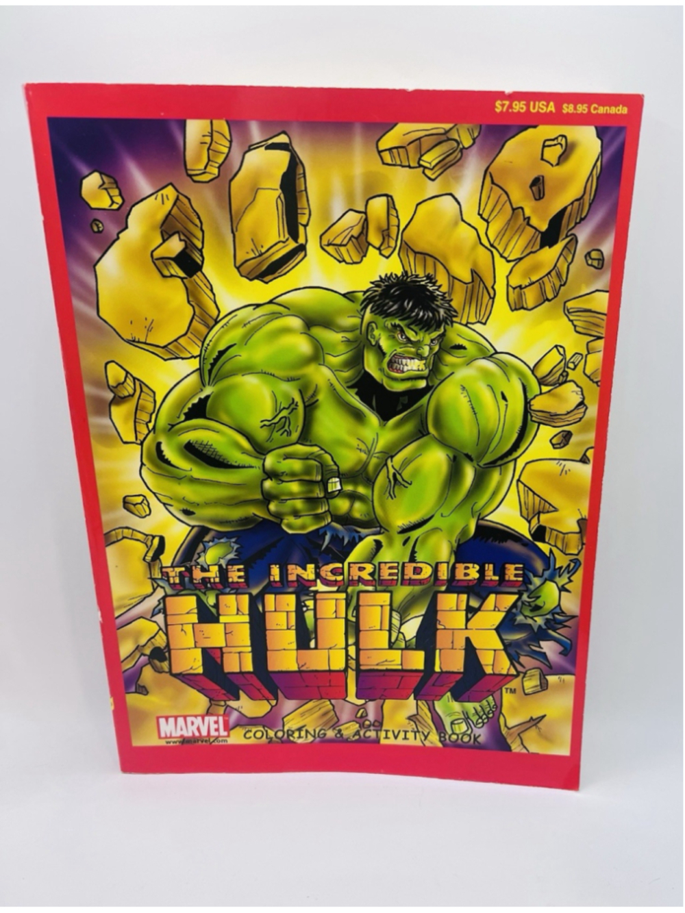 THE INCREDIBLE HULK Marvel 2003 Coloring & Activity Book Y2K NEW UNUSED